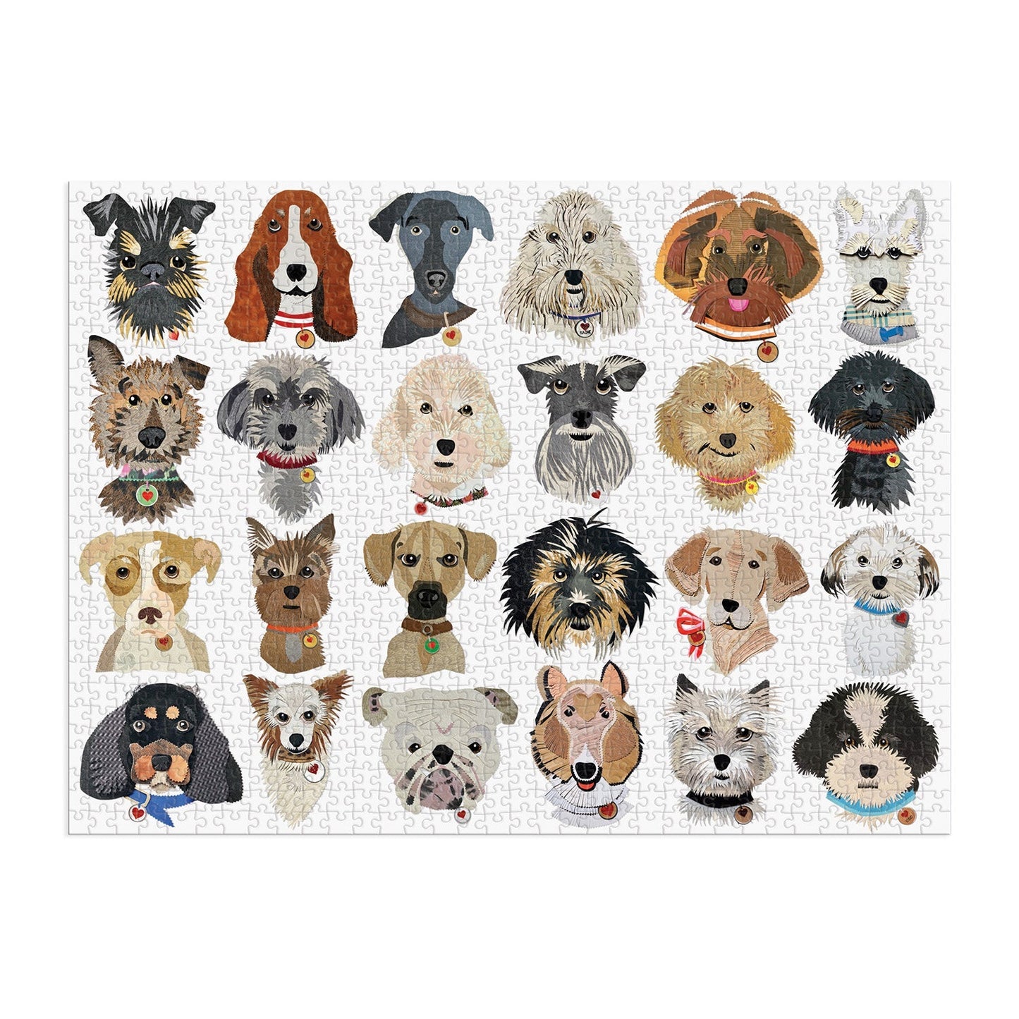 Paper Dogs 1000 Piece Jigsaw Puzzle