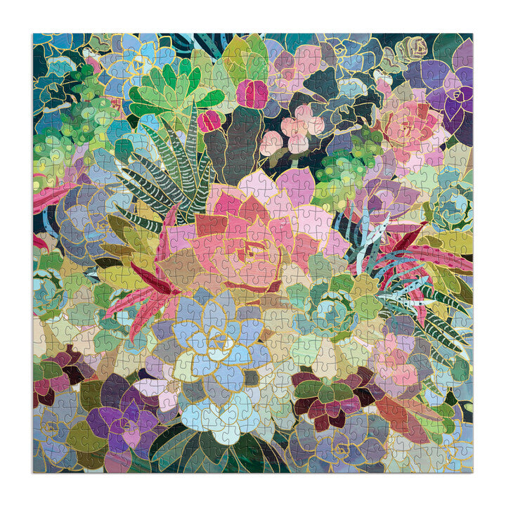 Galison 500 Piece Puzzle - Succulent Mosaic