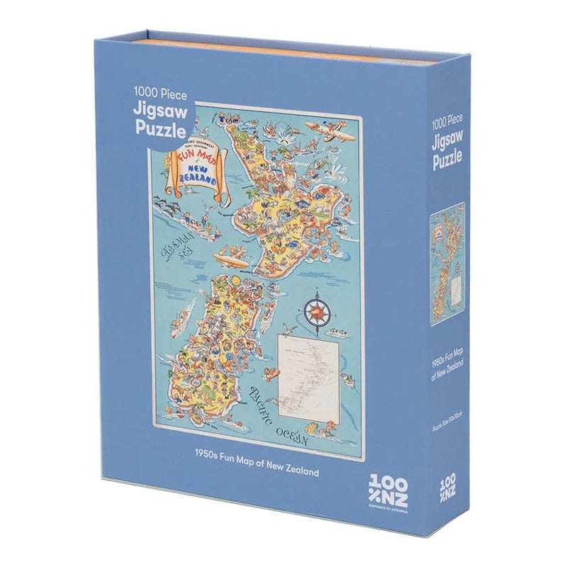 1950s Fun Map 1000 Piece Jigsaw Puzzle