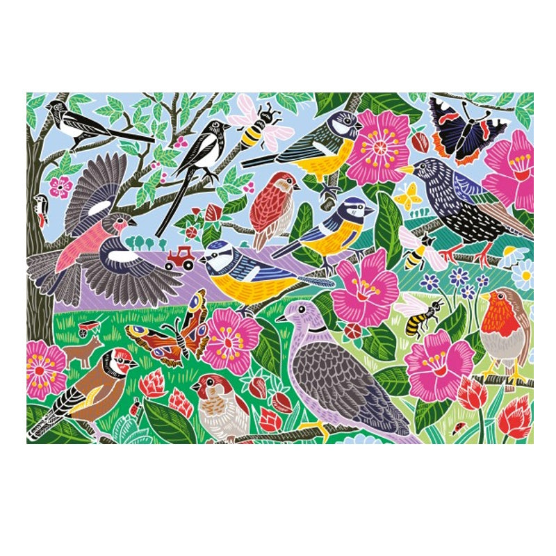 Kate Heiss Garden Birds 1000 Piece Puzzle