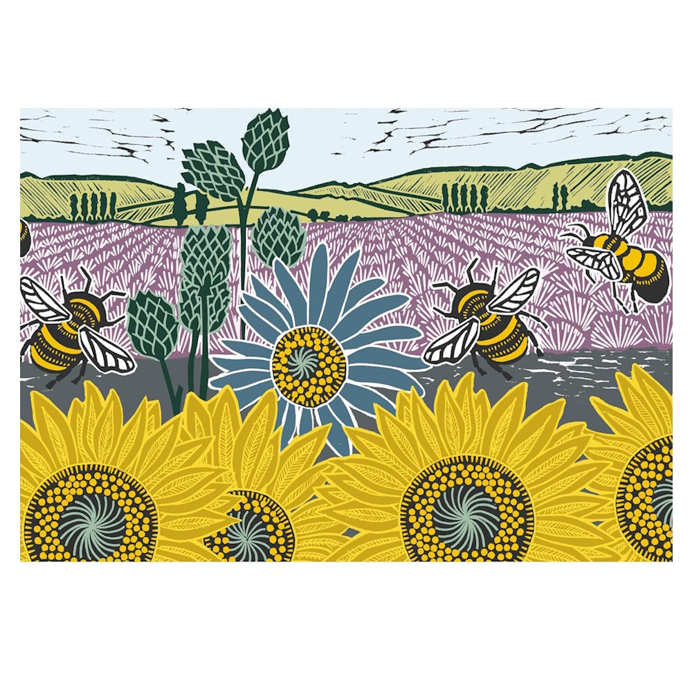 Kate Heiss: Sunflower Fields 1000 Piece Puzzle