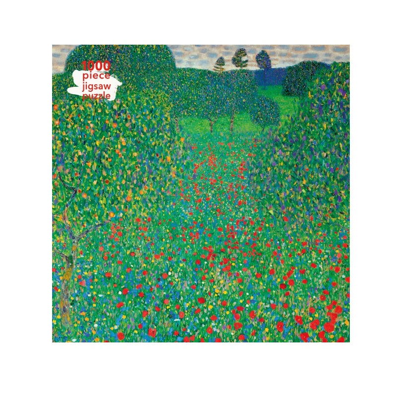 Gustav Klimt Poppy Field 1000 Piece Puzzle