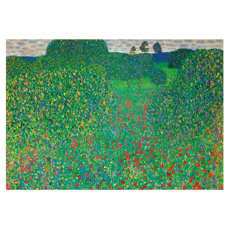 Gustav Klimt Poppy Field 1000 Piece Puzzle