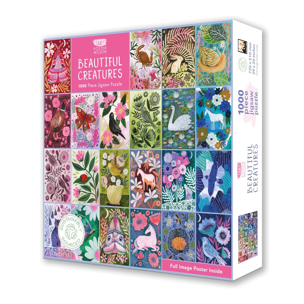 Lee Foster-Wilson: Beautiful Creatures 1000 Piece Puzzle