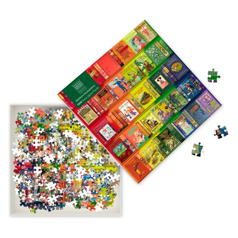 Bodleian Libraries Rainbow Bookshelves 1000 Piece Puzzle