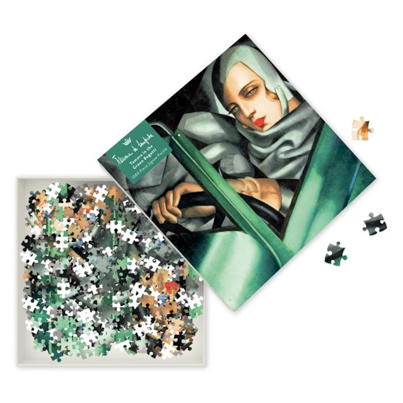 Tamara In the Green Bugatti 1000 Piece Puzzle