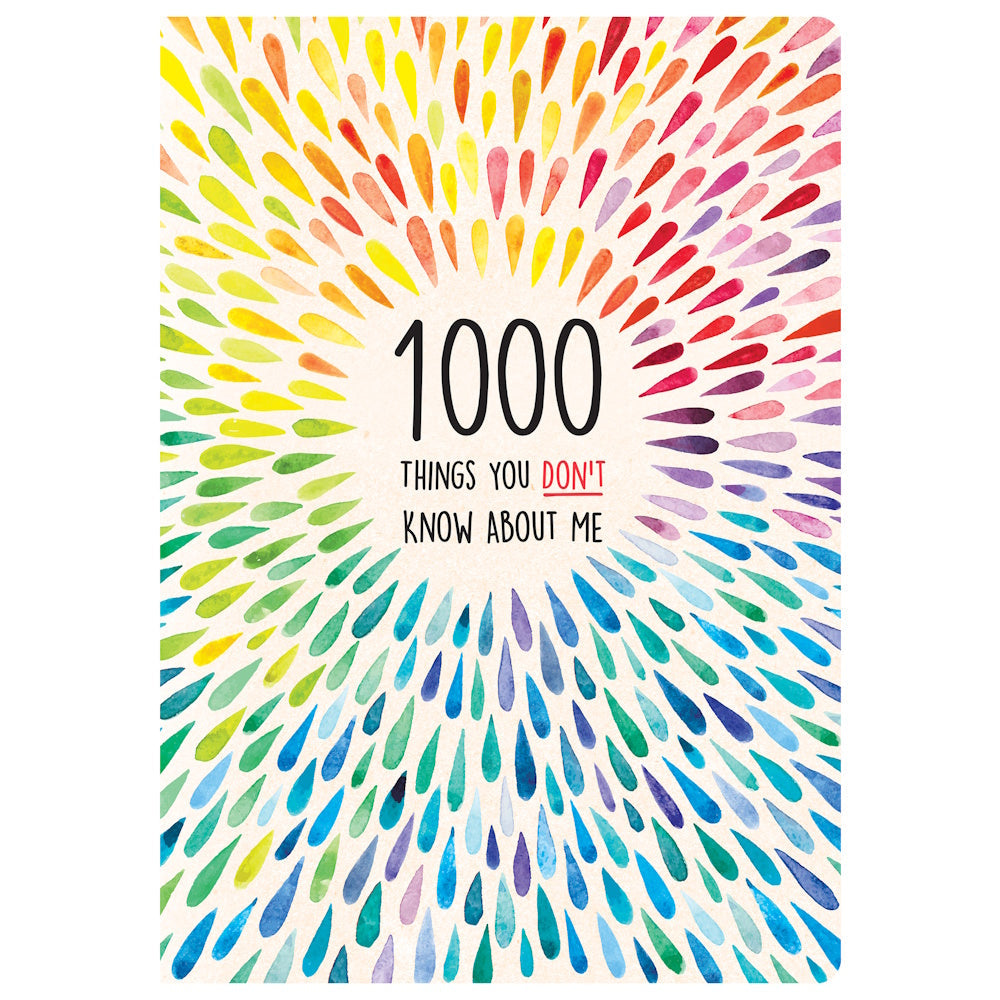 1000 Things You Don't Know About Me Journal