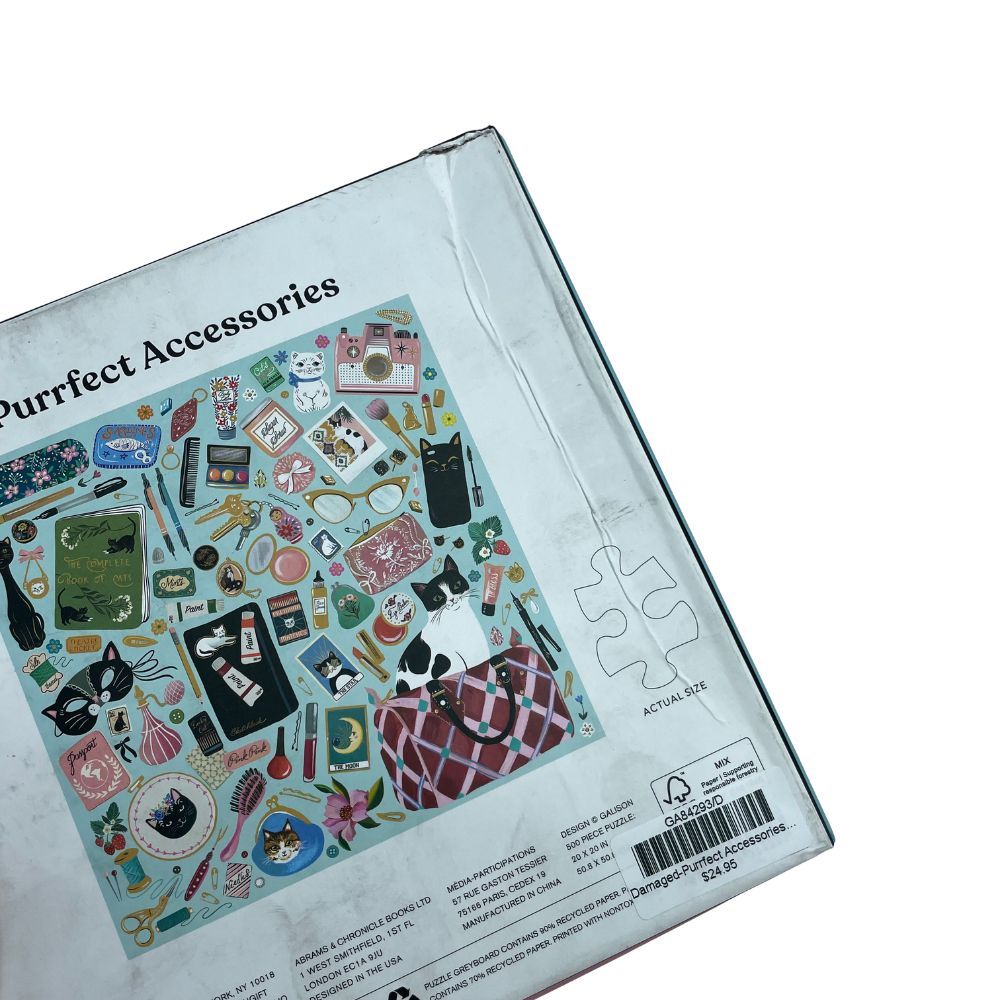 Galison 500 Piece Puzzle - Purrfect Accessories (Damaged Box)