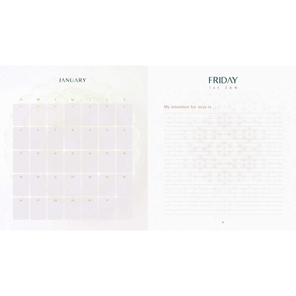 2027 Gratitude Diary & Daily Planner Calendar