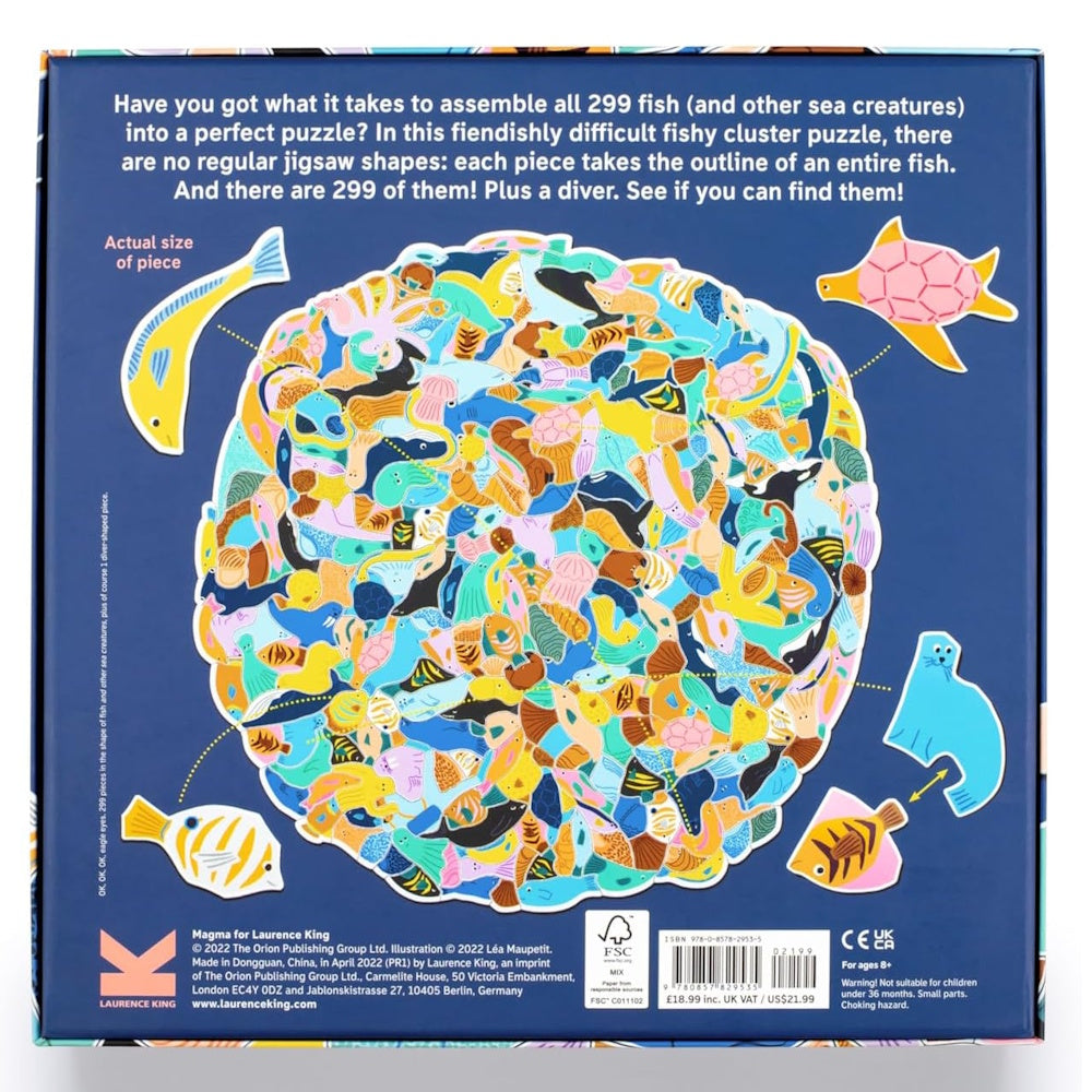 299 Fish and a Diver: An Aquatic Cluster Puzzle