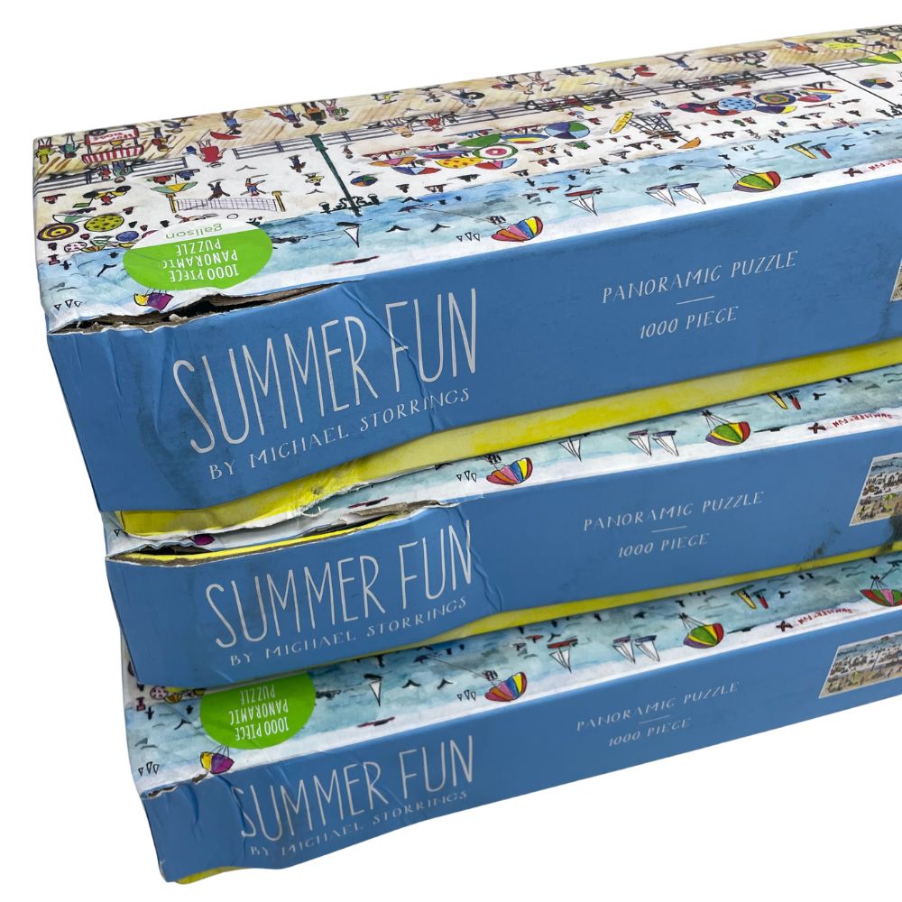 Michael Storrings Summer Fun 1000 Piece Panoramic Jigsaw Puzzle (Damaged Box)