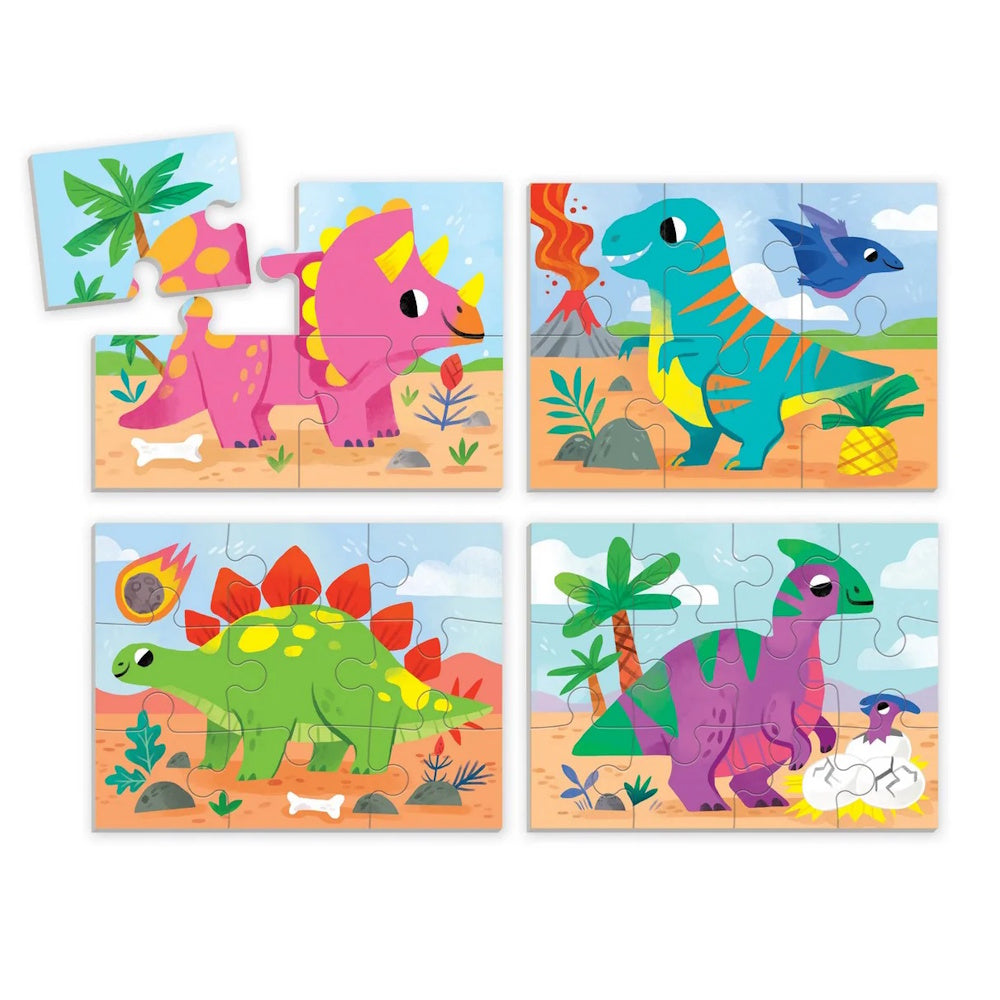 4-in-a-Box Puzzle Sets - Dino Friends