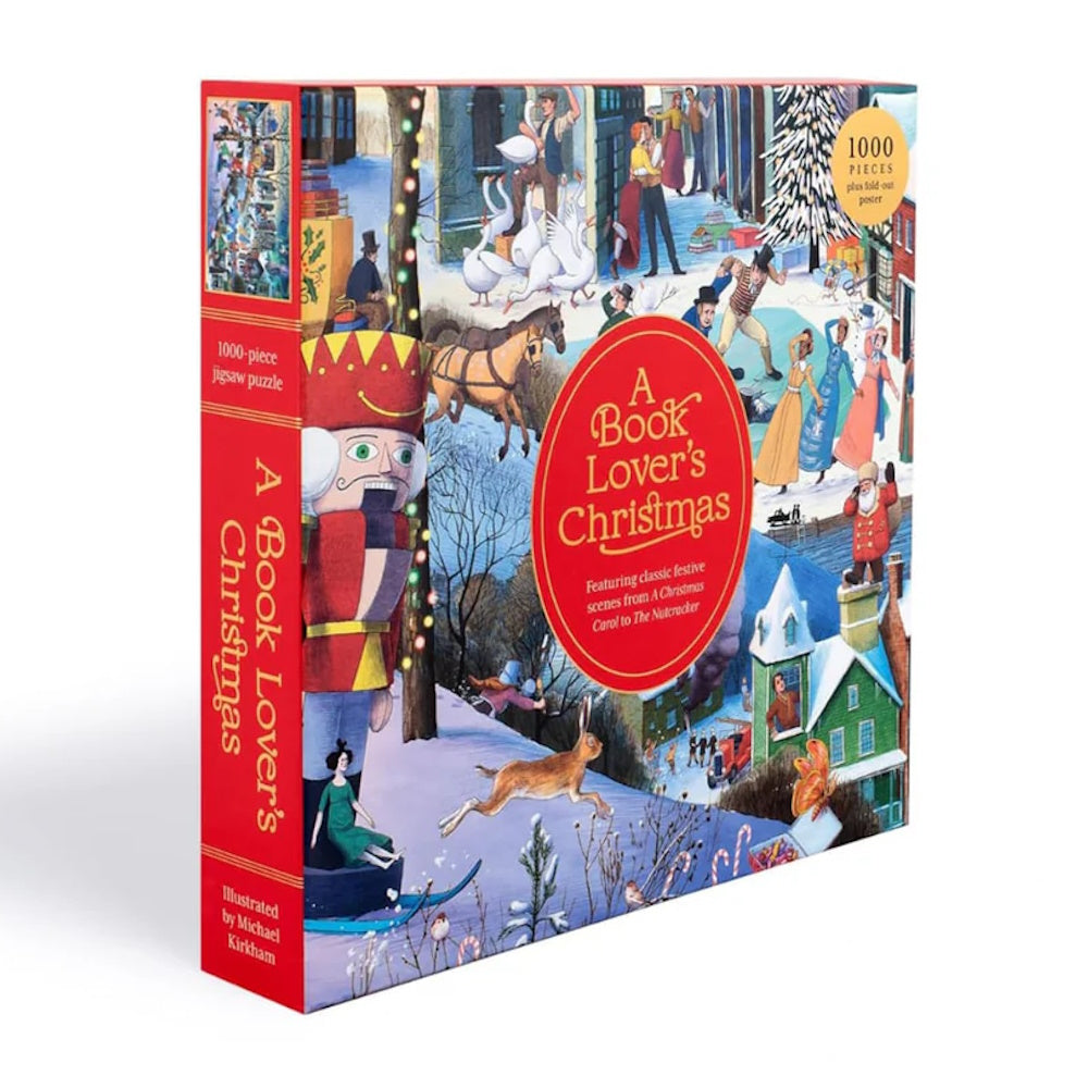 A Book Lover's Christmas 1000 Piece Puzzle