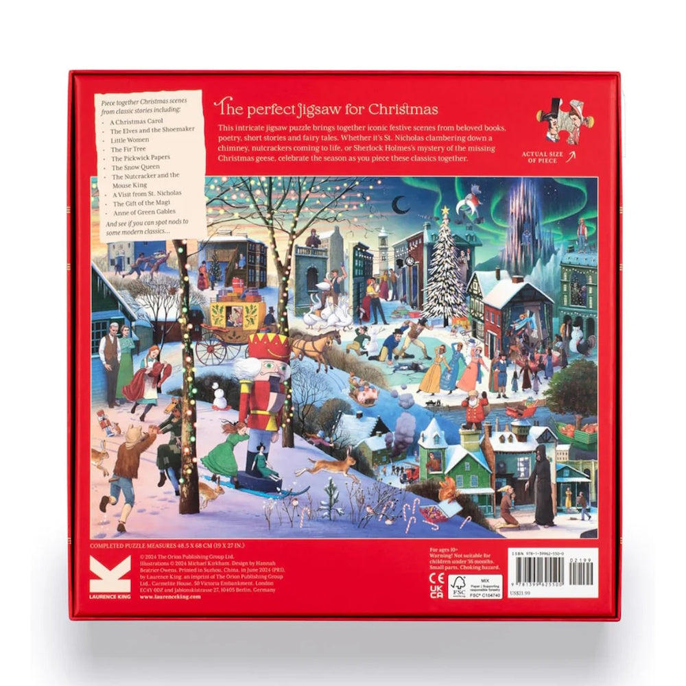 A Book Lover's Christmas 1000 Piece Puzzle