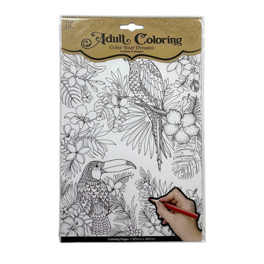 Adult Colouring Sheets - Animals