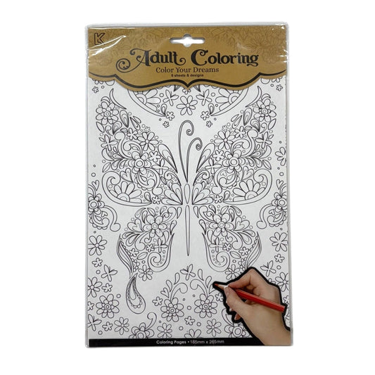Adult Colouring Sheets - Butterflies