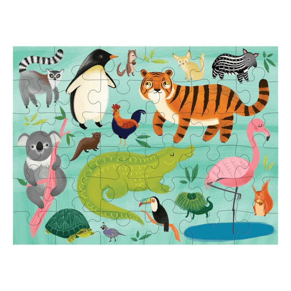 Animals of the World 36 Piece Puzzle to Go