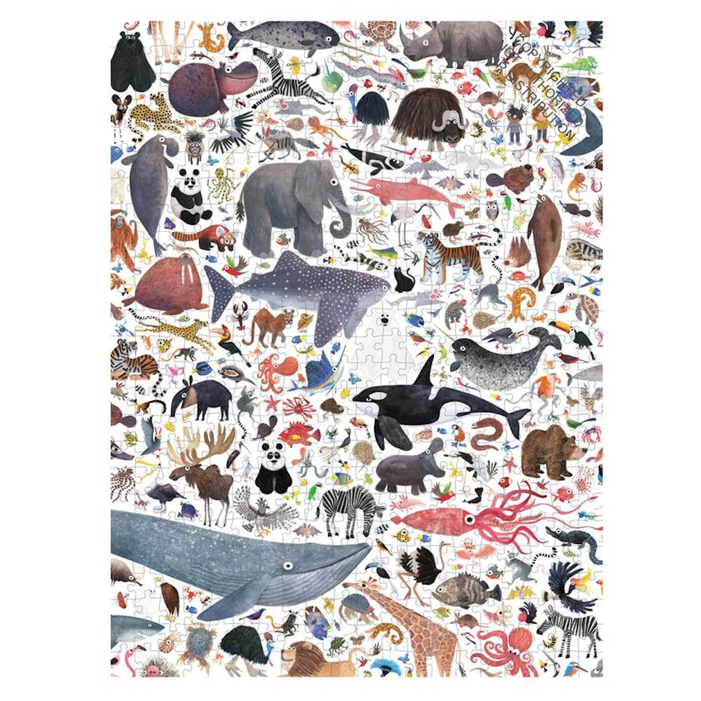 Hello Animals of the World 500 Piece Family Puzzle