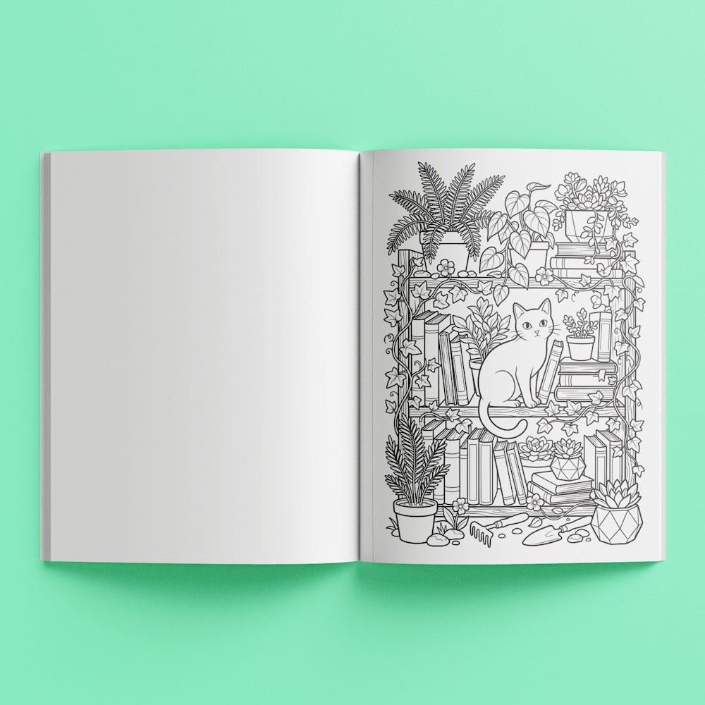 Art Maker Colouring Book - Botanical Library