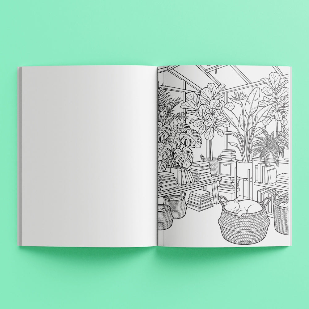Art Maker Colouring Book - Botanical Library