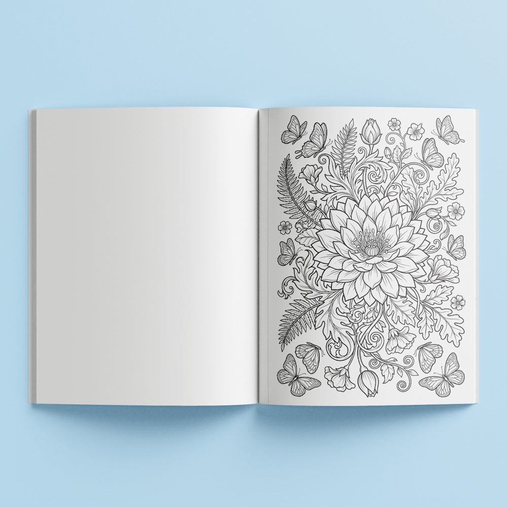 Art Maker Colouring Book - Floral Symphony