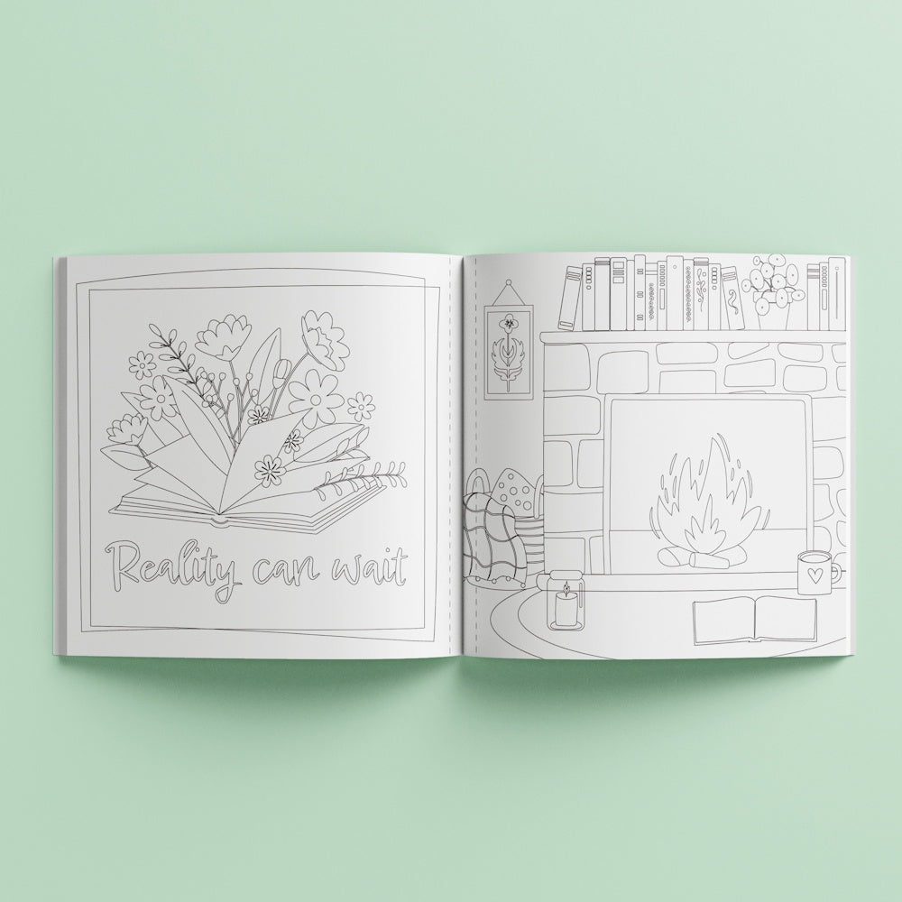 Art Maker Creative Colouring Book - Book Lovers