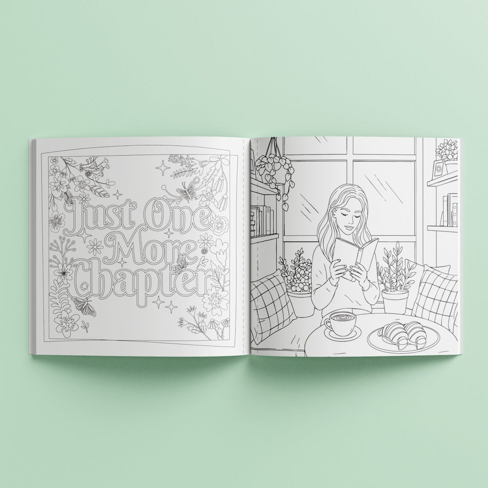 Art Maker Creative Colouring Book - Book Lovers