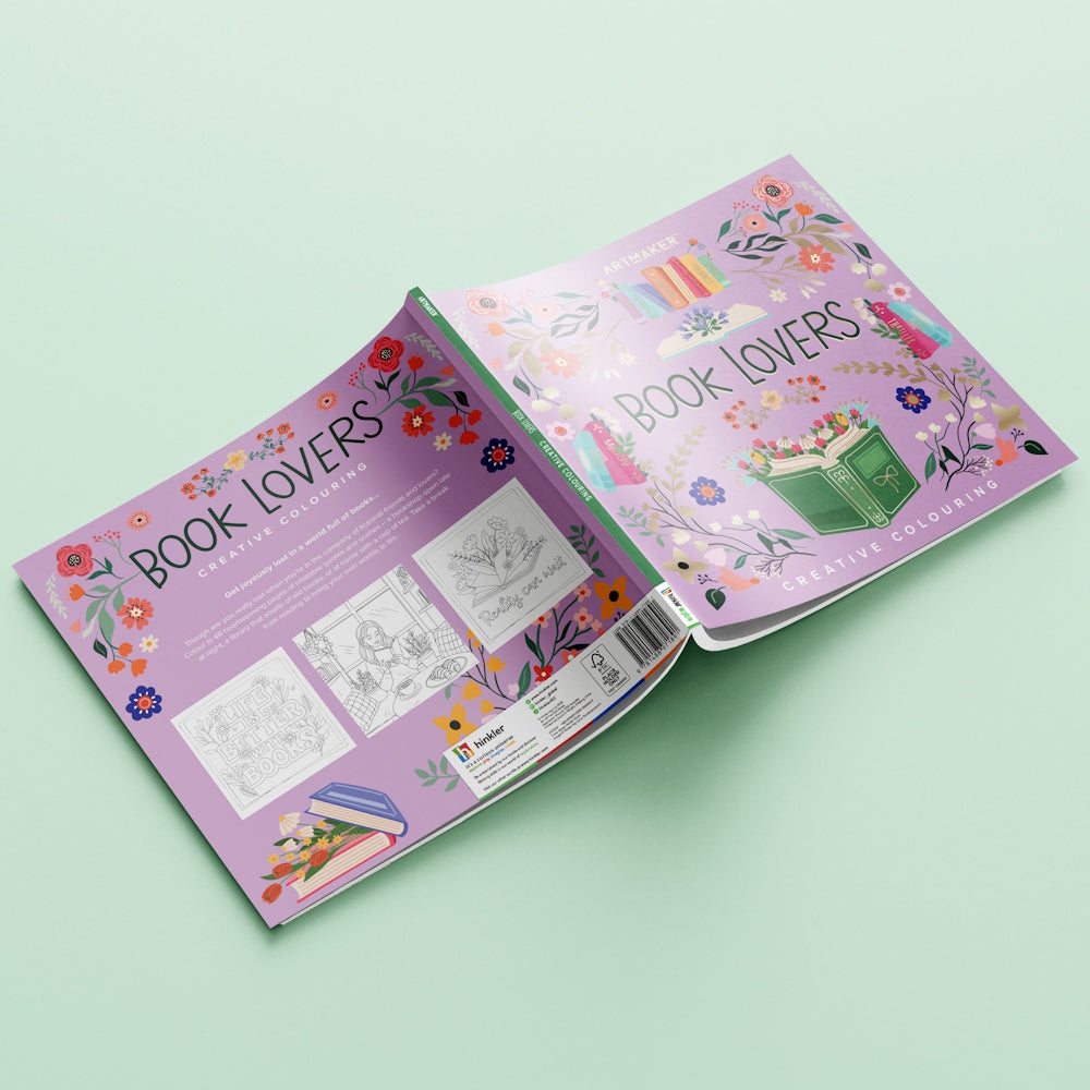 Art Maker Creative Colouring Book - Book Lovers