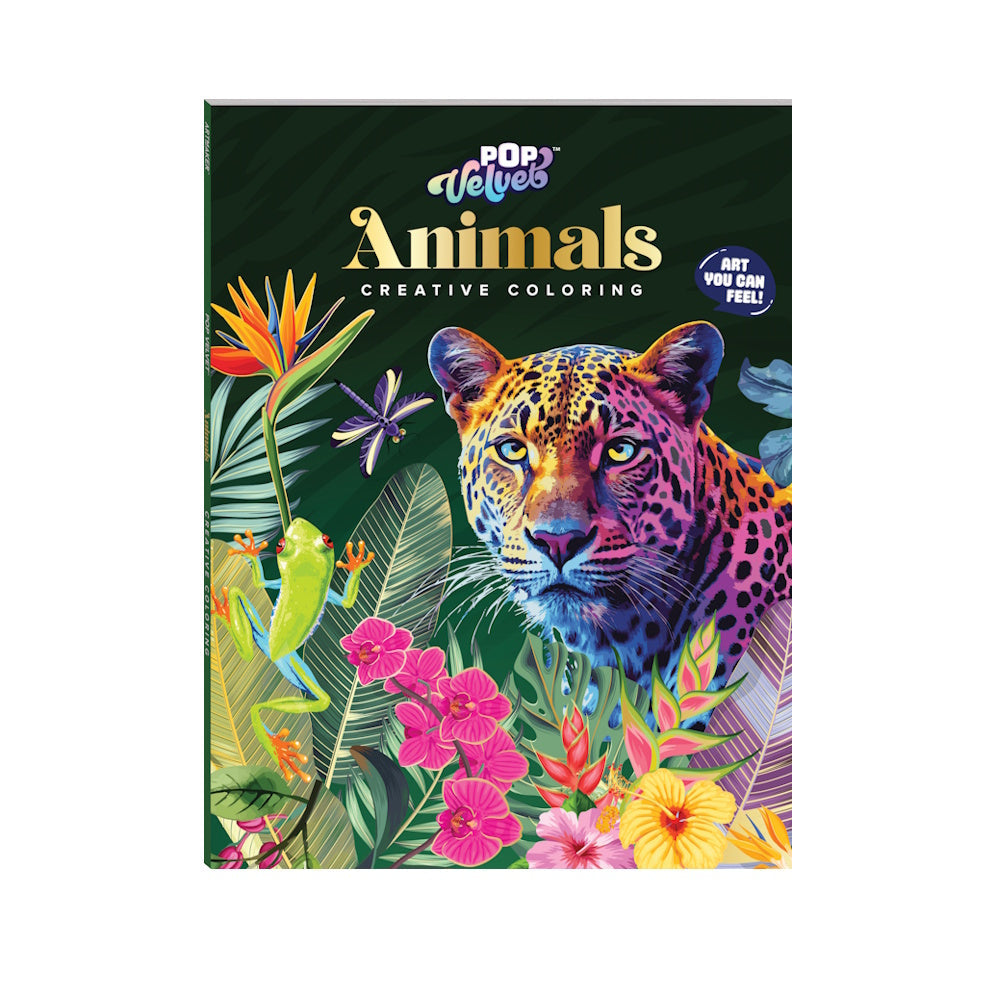 Art Maker Pop Velvet Colouring Book - Animals