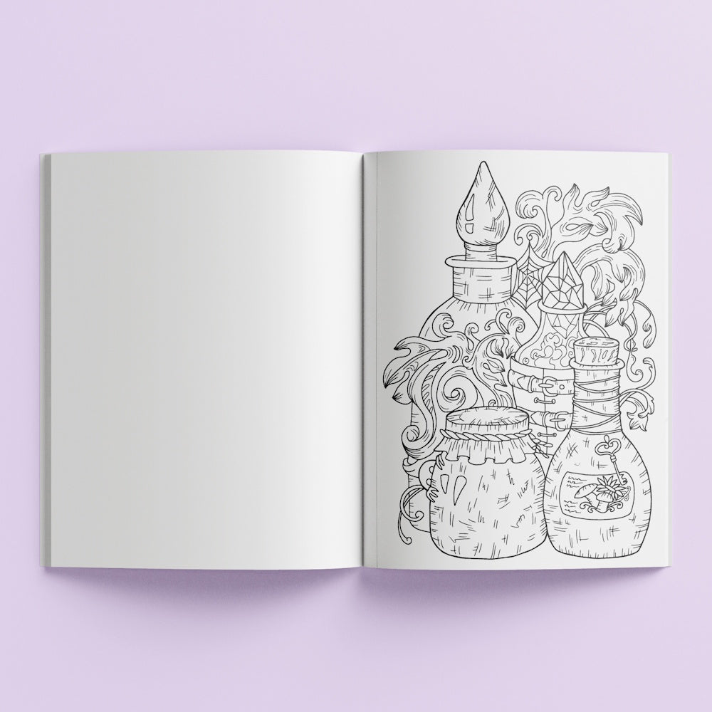 Art Maker Decorative Sticker Colouring Book - Enchanted Forest