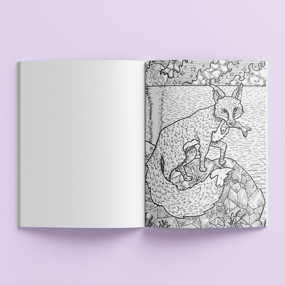 Art Maker Decorative Sticker Colouring Book - Enchanted Forest