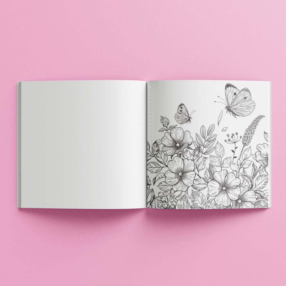 Art Maker Creative Colouring Book - Blooms