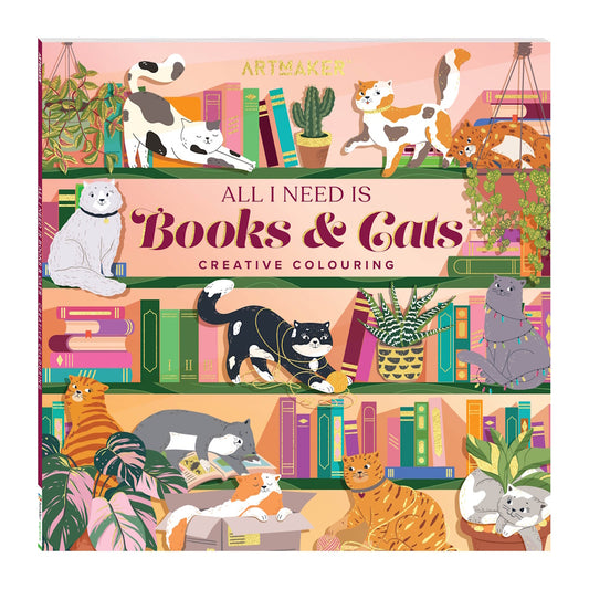 Art Maker Creative Colouring - Books & Cats