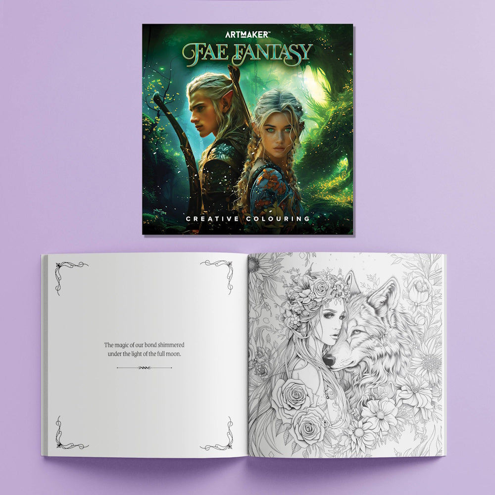 Art Maker Ultimate Romantasy Colouring Kit