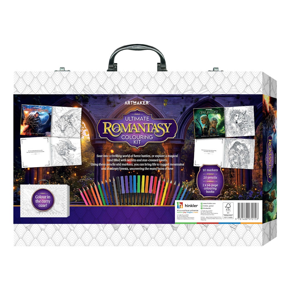 Art Maker Ultimate Romantasy Colouring Kit