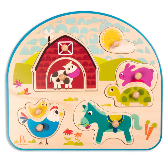 B. Wooden Puzzle - Animal Barnyard