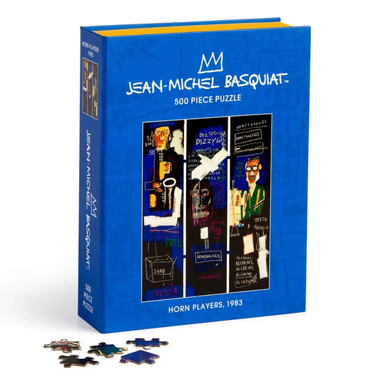 Basquiat Horn Players 500 Piece Book Puzzle