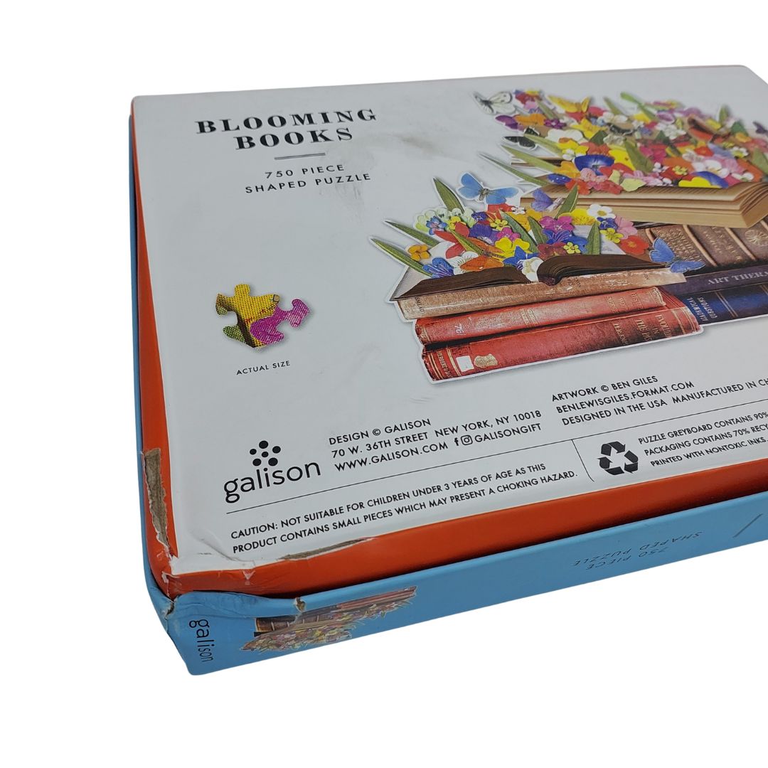 Blooming Books 750 Piece Shaped Jigsaw Puzzle (Damaged Box)