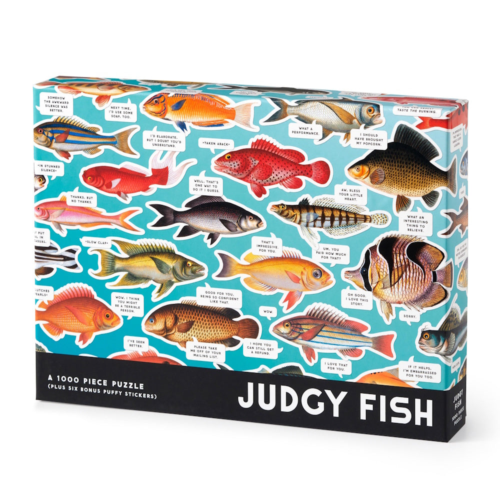 Brass Monkey 1000 Piece Puzzle - Judgy Fish