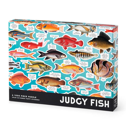 Brass Monkey 1000 Piece Puzzle - Judgy Fish