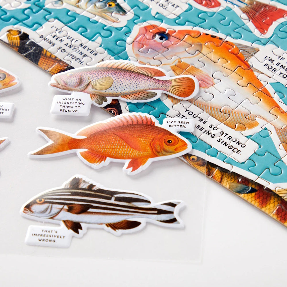 Brass Monkey 1000 Piece Puzzle - Judgy Fish