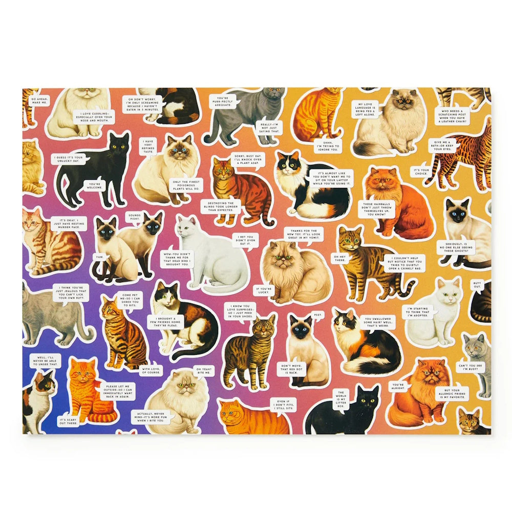 Brass Monkey 1000 Piece Puzzle - Moody Cats