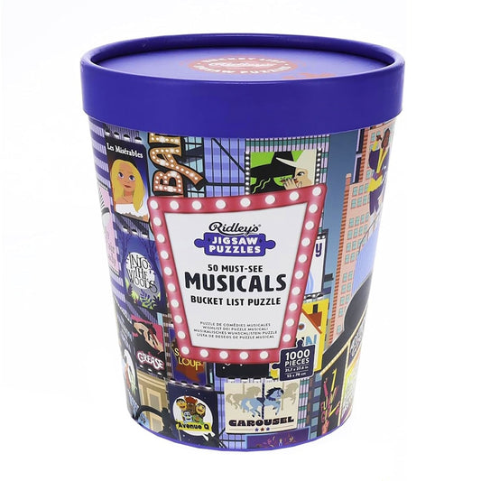 50 Must-See Musicals Bucket List 1000 Piece Puzzle