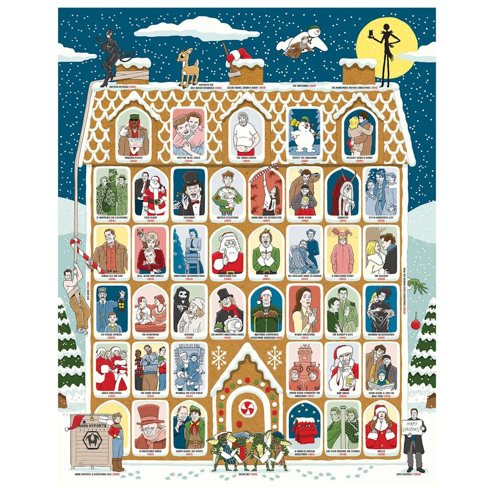 50 Must-Watch Christmas Movies Bucket List 1000 Piece Puzzle