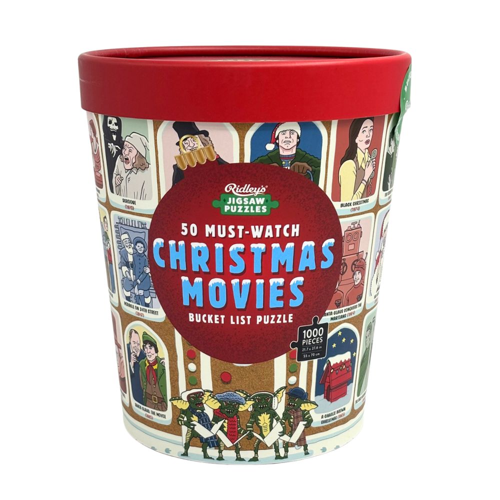 50 Must-Watch Christmas Movies Bucket List 1000 Piece Puzzle