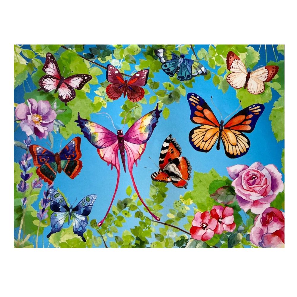 Butterflies 100 Piece Jigsaw Puzzle