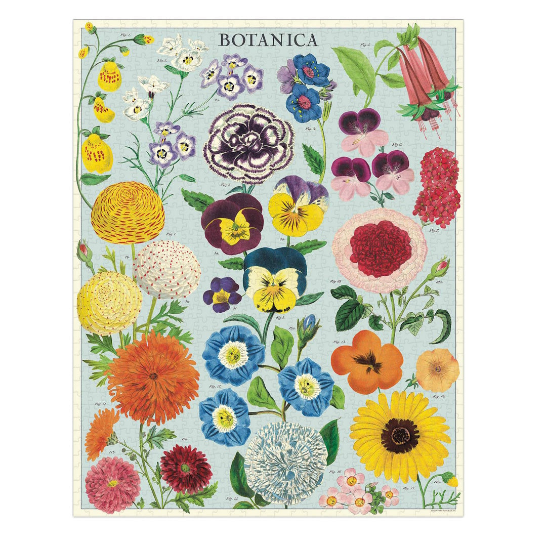 Cavallini 1000 Piece Jigsaw Puzzle - Botanica