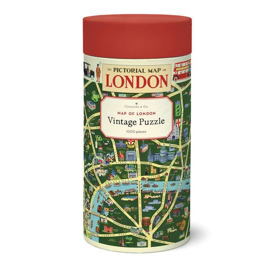 Cavallini 1000 Piece Jigsaw Puzzle - Map of London