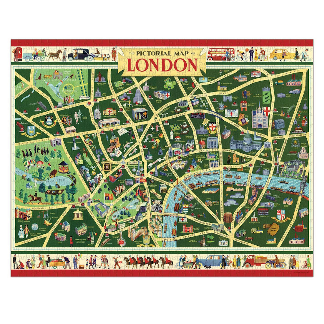 Cavallini 1000 Piece Jigsaw Puzzle - Map of London