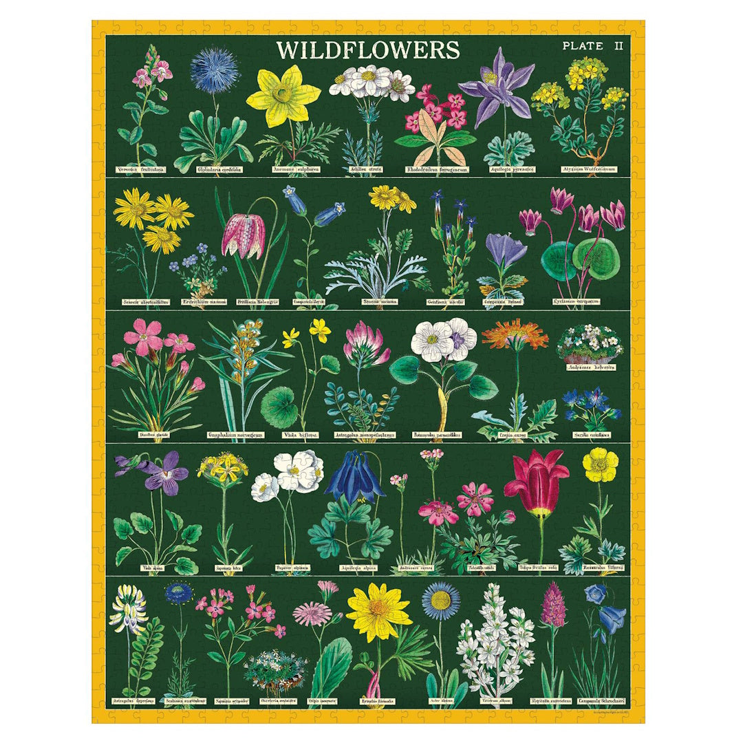 Cavallini 1000 Piece Jigsaw Puzzle - Wildflowers 2